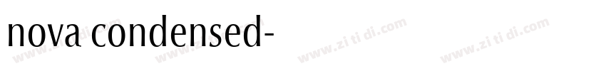 nova condensed字体转换 nova condensed字体转换